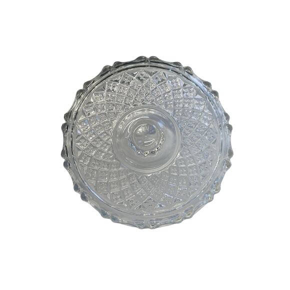 Vintage Cobalt Blue Butter Dish with Clear Lid 1950's MCM - Picture 4 of 7